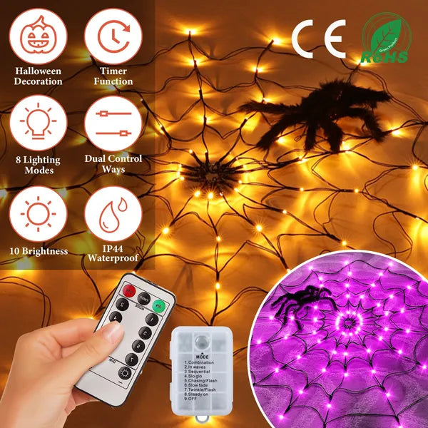 Spectral Spider Web LED Light
