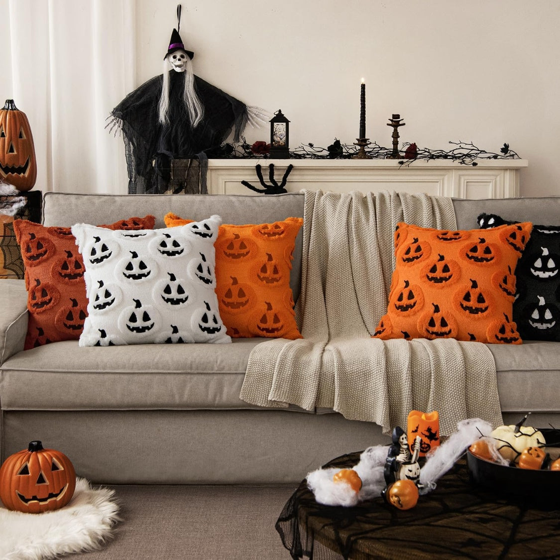Velvet Pumpkin Pillow Covers — product image 1