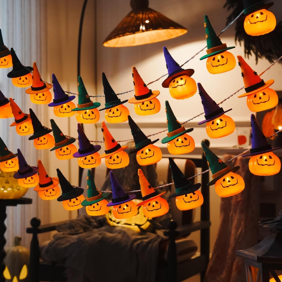 Witch Hat LED Garland — 10 Lights